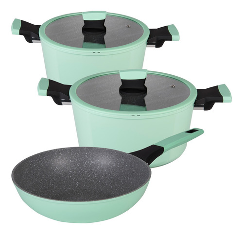 Set 5 Pzs Wok Soho Mint - Bergner