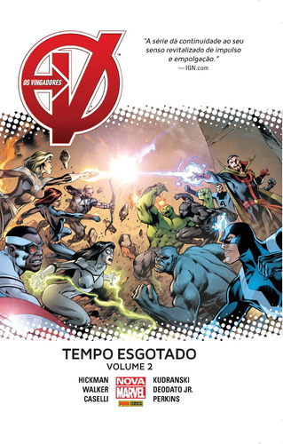 Os Vingadores: Tempo Esgotado - Volume 2, de Hickman, Jonathan. Editora Panini Brasil LTDA, capa dura em português, 2018