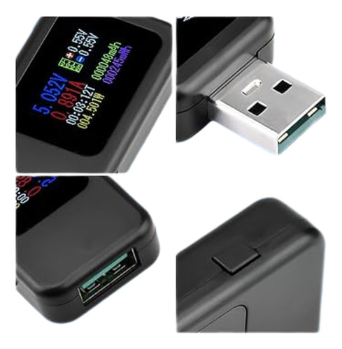 Tester Usb A Voltimetro Amperimetro Medidor Analizador Carga