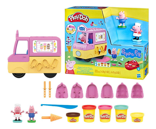 Play Doh Masas Y Plastilinas Camión De Helados Peppa Pig