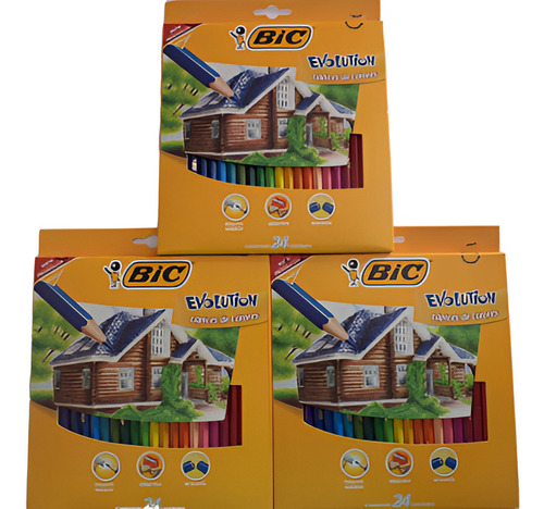 Colores Conté Bic Evolution 24 Piezas