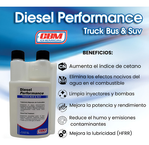 Aditivo Para Diesel Performance Cbm 5 Pack