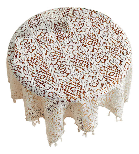 Zy Mantel De Ganchillo Y Encaje De Algodón, Estilo Vintage