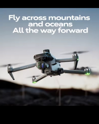Dron Plegable Doble Cámara 8k Wifi Control Filmmaker Yi6 Max Gris