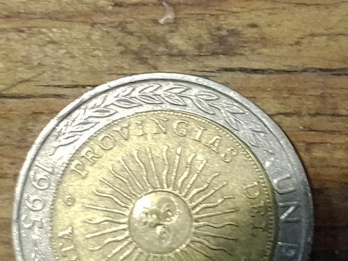 Imagen 2 de 2 de Moneda 1$ Con Error Ortográfico(provingias)