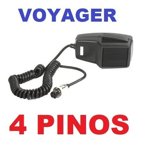 Ptt Microfone Radio Px 4 Pinos Voyager Alan Mega Todos