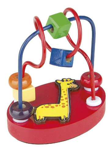 Imagem 1 de 6 de Brinquedo Pedagógico Educativo Aramado Mini Girafa Carlu
