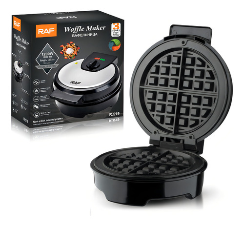 Máquina Para Hacer Waffles Wafflera Eléctrica Raf R-519