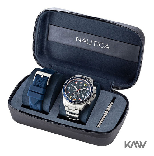 Reloj pulsera Nautica NAPOBF122, para hombre color