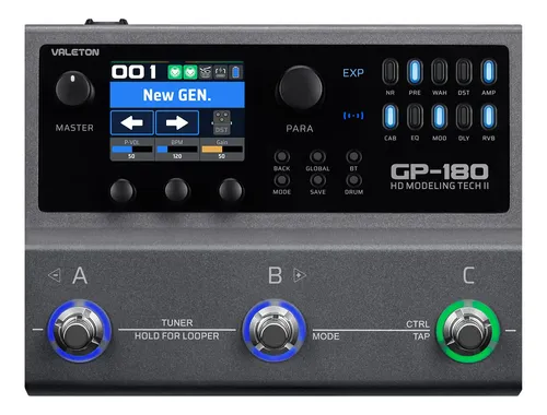 ギター Valeton GP-180 Processador De Guitarra Multiefeitos Valeton Gp-180 Hd (48khz