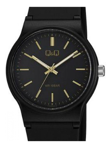 Reloj Hombre Q&q Vs50j015y Color de la correa Negro