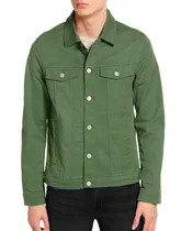 Comprar Chaquetas Jeans De Hombre Color Verde
