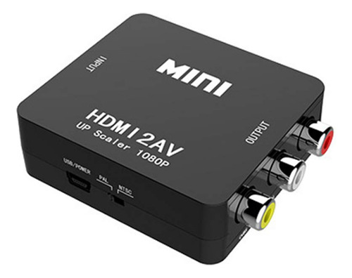 Hdmi A Rca, Convertidor Hdmi A Av Okubox 1080p 3rca Cvbs Con