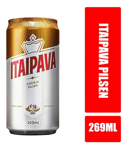 Cerveja Itaipava Pilsen Lata 269ml