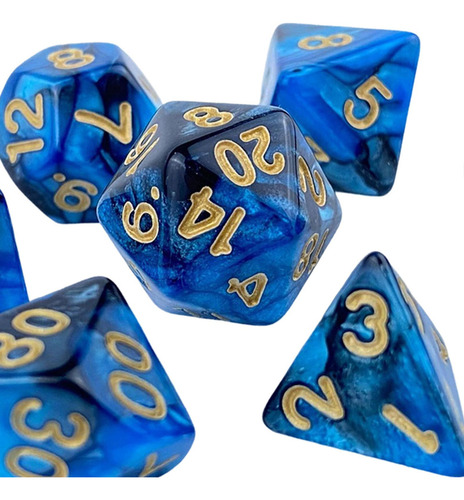 Juego De Mesa Familiar D10 D20 De Dados Acrílicos Novedosos