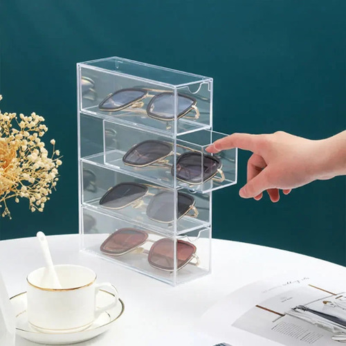 Kl E, Caja Almacenamiento Apilable For Gafas Acrílicas