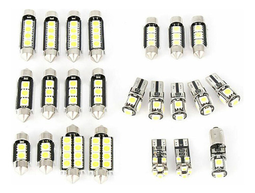 23pcs Bombillas Led Canbus 5050 Smd Luces Led Interior Coche