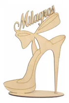 Comprar 15 Centros De Mesa Personalizados Con Nombre - Zapato Mdf