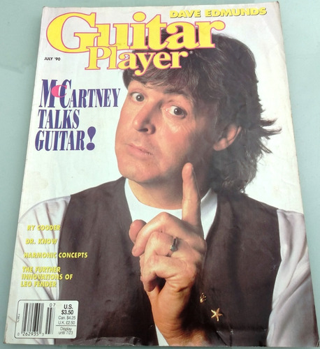 Revista Guitar Player Paul Mccartney July 1990 Beatles Wings