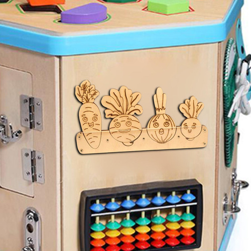 Kids Busy Board Diy Accessories Hands Vegetables Vegetables