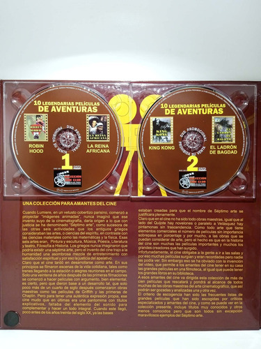 Imagen 3 de 5 de 10 Legendarias Películas De Aventuras - Dvd - Colección Cine