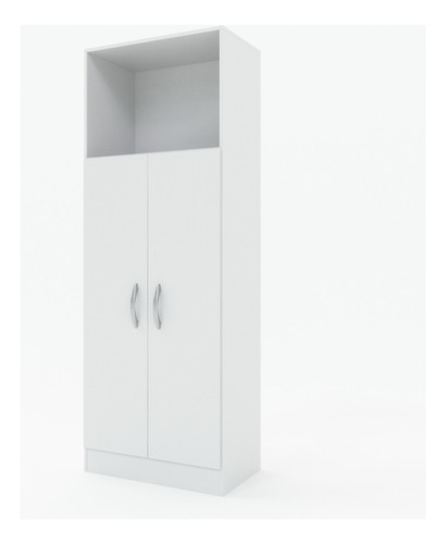 Mueble Despensero Organizador Multiuso 2 Puertas Estantes Color Blanco