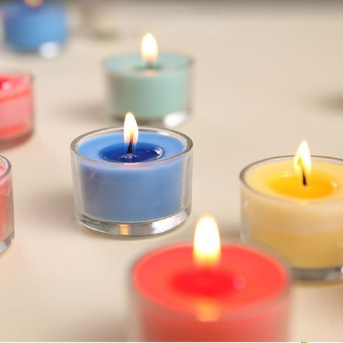 Velas De Aromaterapia En Forma De Mini Taza De Vidrio Para6p
