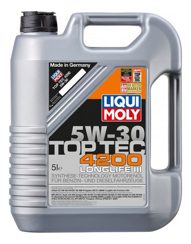 Aceite Liqui Moly Toptec 4200 5w30 1l Con Instalación