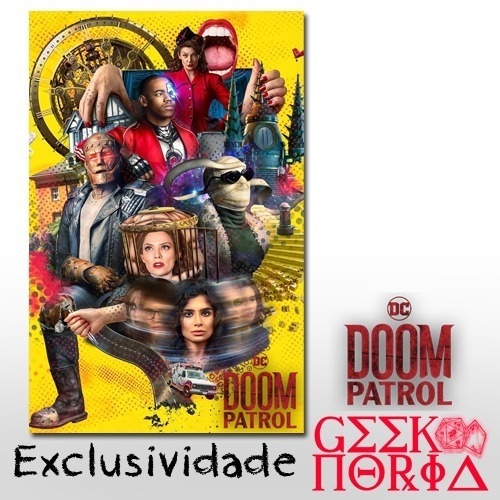 Placa Criativa Decorativa Personalizada Série Doom Patrol