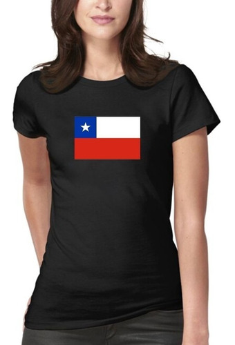 Polera Bandera Chile Fiestas Patrias Viva Chile Amor Chile