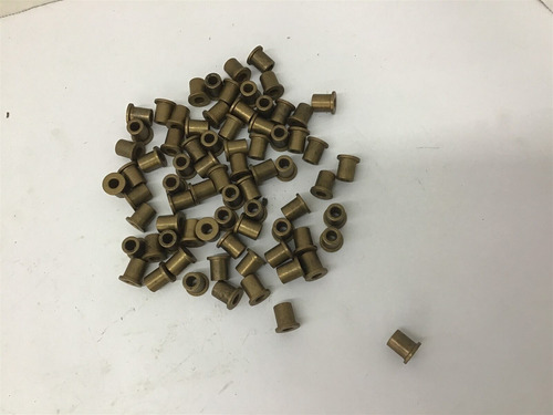 Brass Flange Bushings 1/4  Bore, 3/8  Od, 1/2  Length Lo Dda