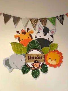 Kit Decoración Fiesta Selva Safari Animales