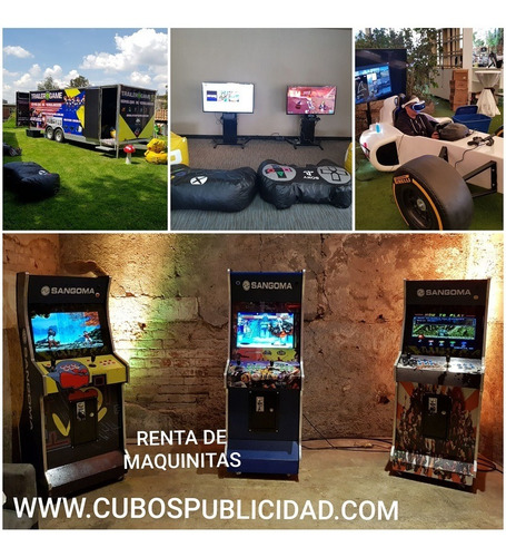 Imagen 2 de 10 de Renta De Simuladores De Carreras, Maquinitas, Autos Replica.