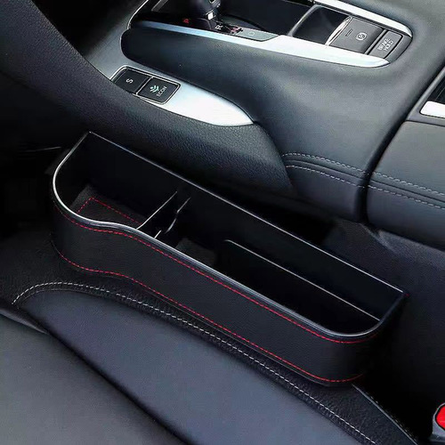 Organizador Asiento Coche Cuero Pu Premium Negro