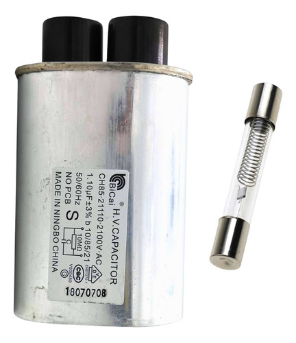 Capacitor Microondas 1.10 Uf 2100v Con Fusible 5000v 800ma