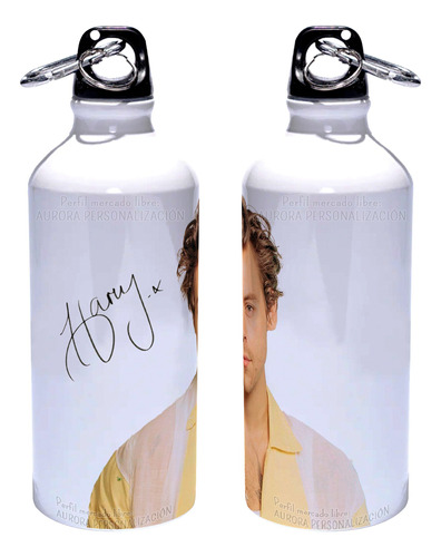 Caramañola Harry Styles Botilito Botella Aluminio 600ml