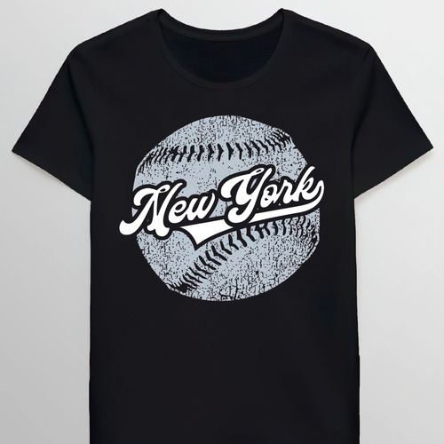Remera Cool New York Baseball Nyc Vintage Distresse 91198179