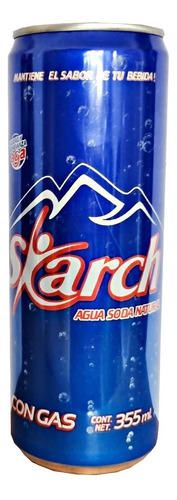 Agua Mineral Carbonatada Skarch 355ml Lata Soda Natural