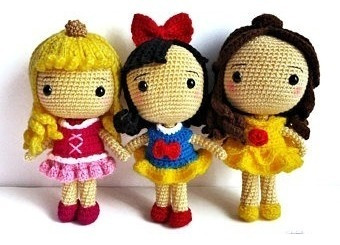 Patrones Princesas Y Blancanieves Amigurumi Crochetx2 +2reg.