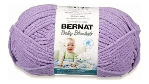 Bernat Baby Blanket Yarn, 3.5 Oz, Super Bulky 6 Gauge Lilac