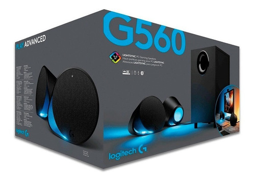 Imagen 6 de 6 de Parlante Logitech G560 2.1 Rgb 120w Usb