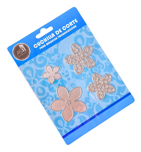 Asb- Troqueles Set Flores Textura - Scrapbooking- Candy Bar