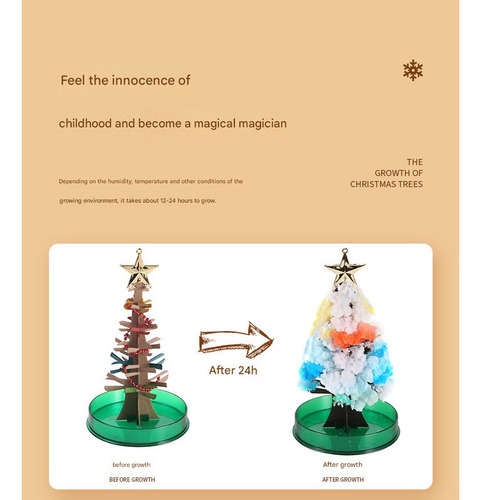 Árbol Mágico, Árbol De Cristal De Juguete Novedoso Denavidad