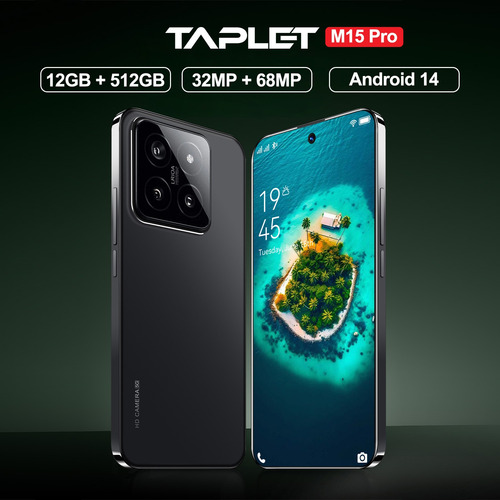 Dual Sim M15 Pro 512gb+12gb Ram 2025 Popular El Último Modelo Celular Android 14 Desbloquea Red 5g Wifi Batería Larga Duración Memoria Expandible