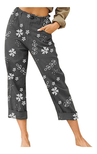 Pantalones S A La Moda Para Mujer, Talla Grande, Bolsillo Co