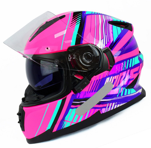 Capacete Feminino Fechado Norisk Ff302 Advance Rosa Tamanho do capacete 58