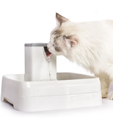 Fuente Automatica Para Gato Perro Dispensador Agua 3l Blanca