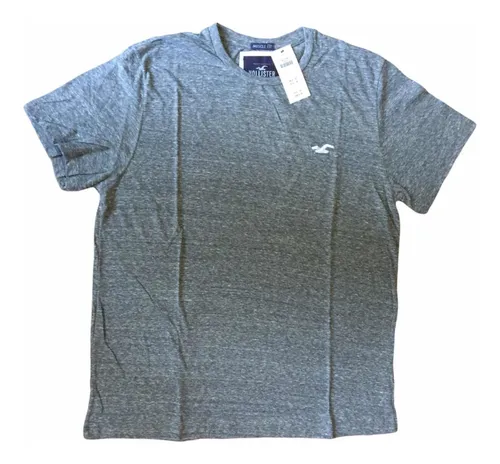 Remeras Lisas Algod n Jaspeado Hollister