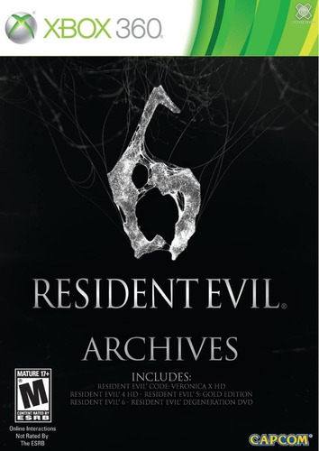 Archivos de juegos de Resident Evil 6 Games + Ntsc Xbox 360 Movie
