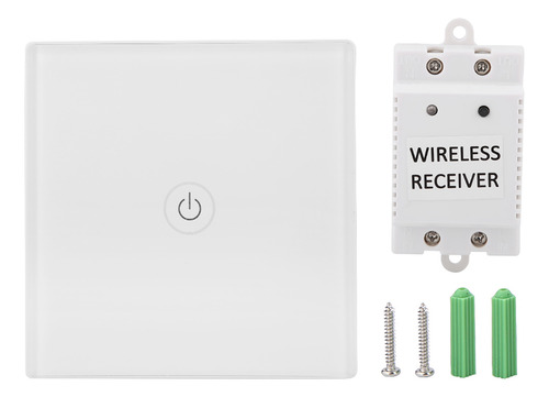 Receptor De Painel De Parede Remoto De 1 Via Sem Fio Touch P